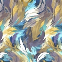 Vævet Viscose m/Print (digital), dubl.